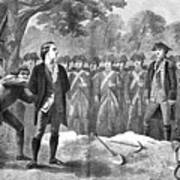Nathan hale drawing by granger