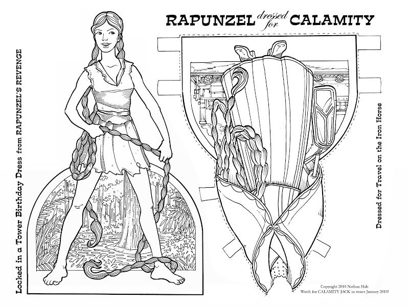 Paper dolls rapunzels revenge and calamity jack paper dolls paper literary themes