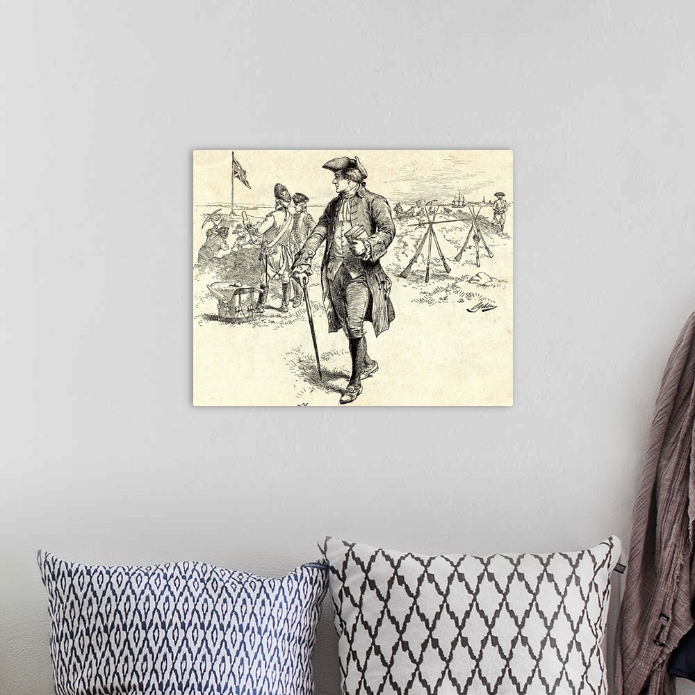 Illustration of nathan hale spying on british wall art canvas prints framed prints wall peels great big canvas