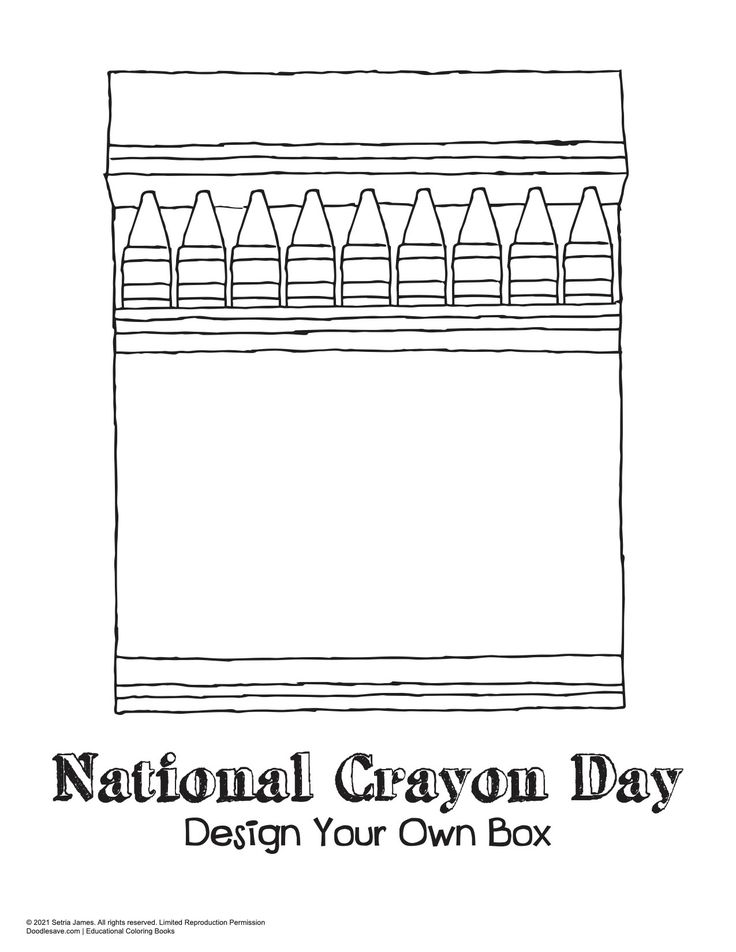 National crayon day crayon days kids printable coloring pages classroom fun