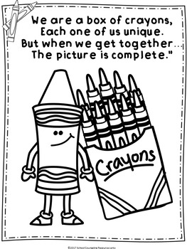 National crayon day bulletin board coloring pages tpt