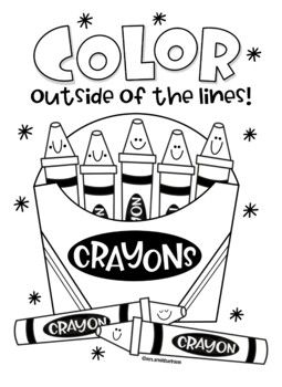 Crayons coloring page coloring pages crayon days crayon