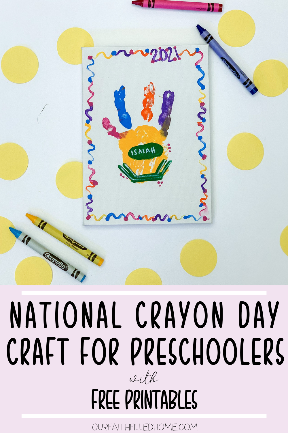 Preschool activities for national crayon day our faith filled home