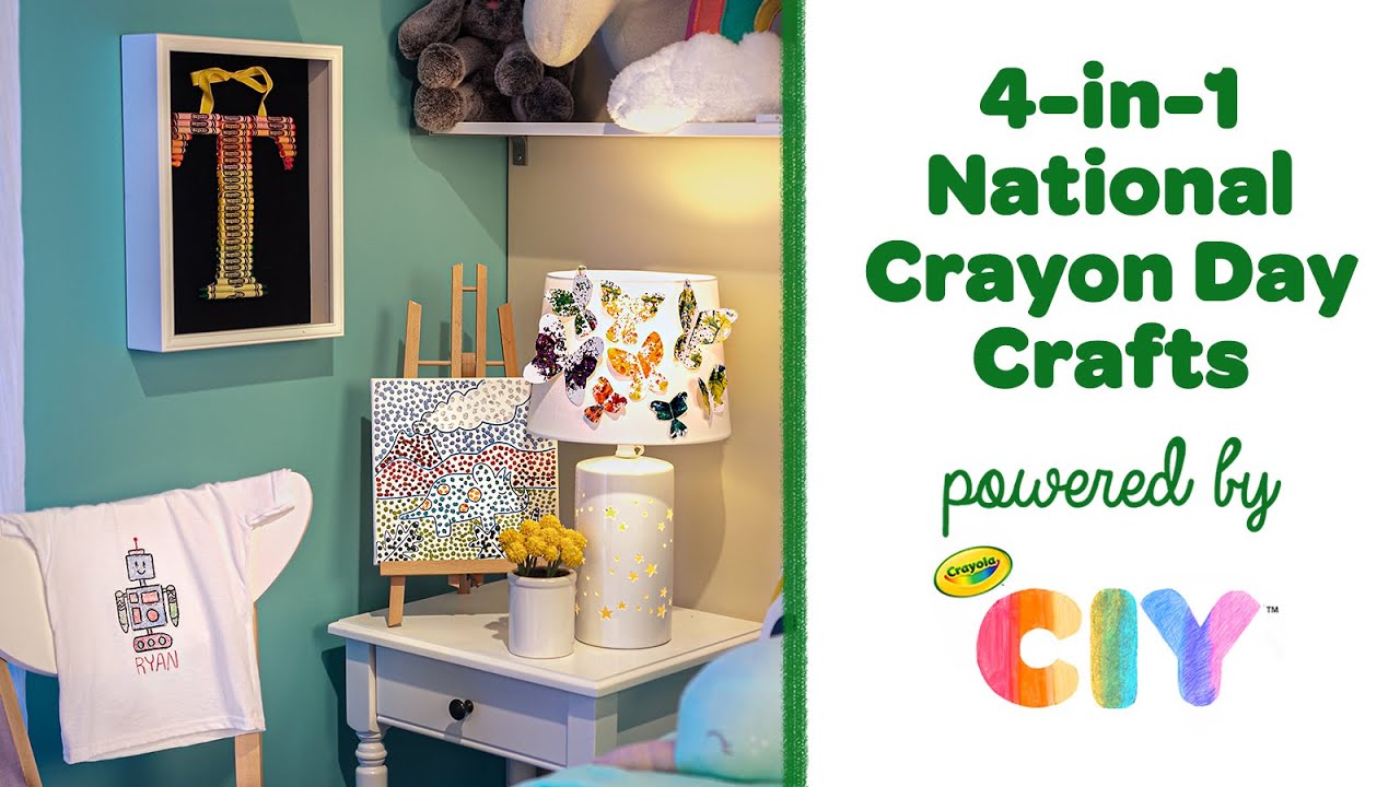 National crayon day crayon crafts crafts ciy diy crafts for kids and adults