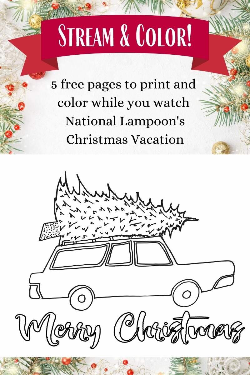 Free national lampoons coloring pages â stevie doodles