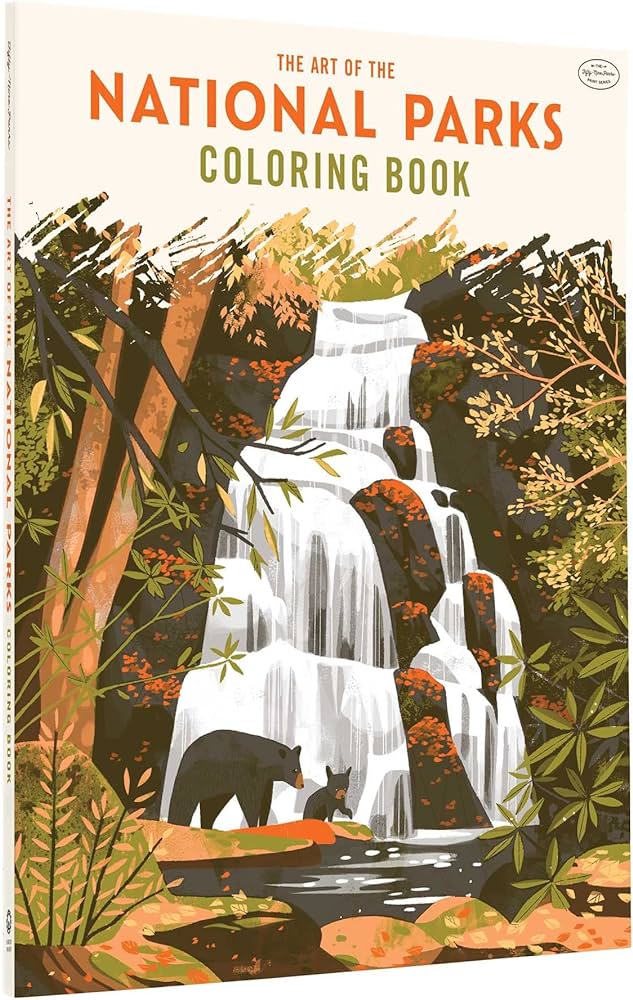 The art of the national parks coloring book fifty