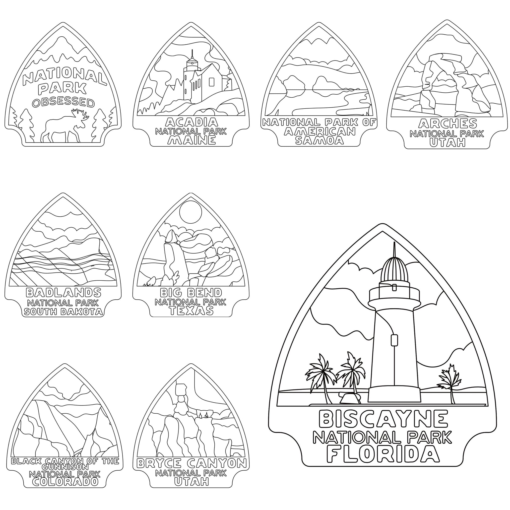 National parks coloring booking color your way through the us nationa â national park obsessed