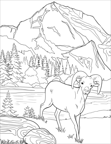 Glacier national park coloring page free printable coloring pages