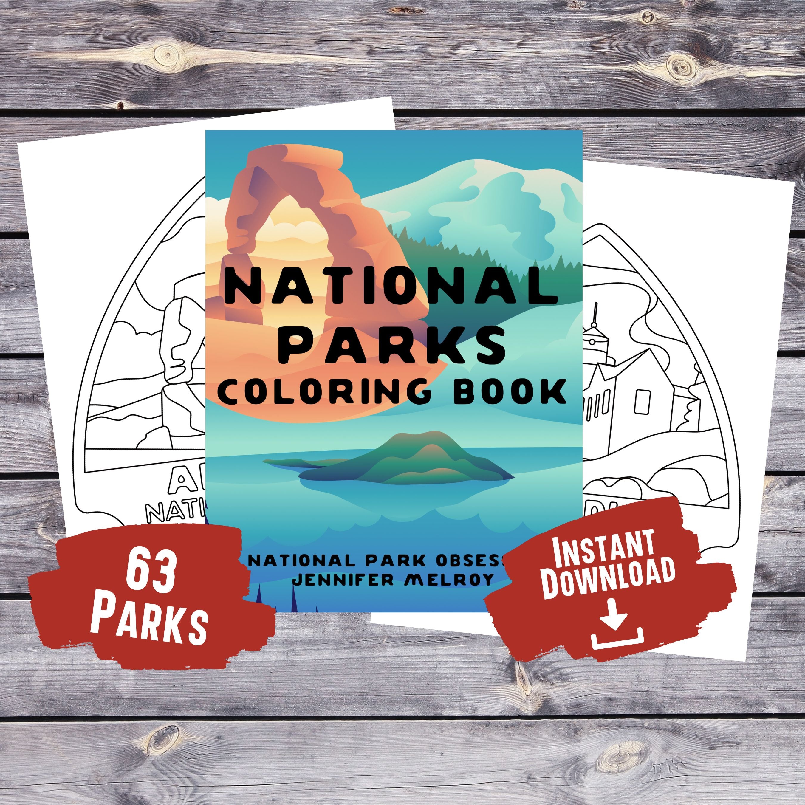 National parks coloring booking color your way through the us nationa â national park obsessed