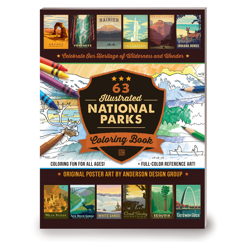 Coloring book national parks