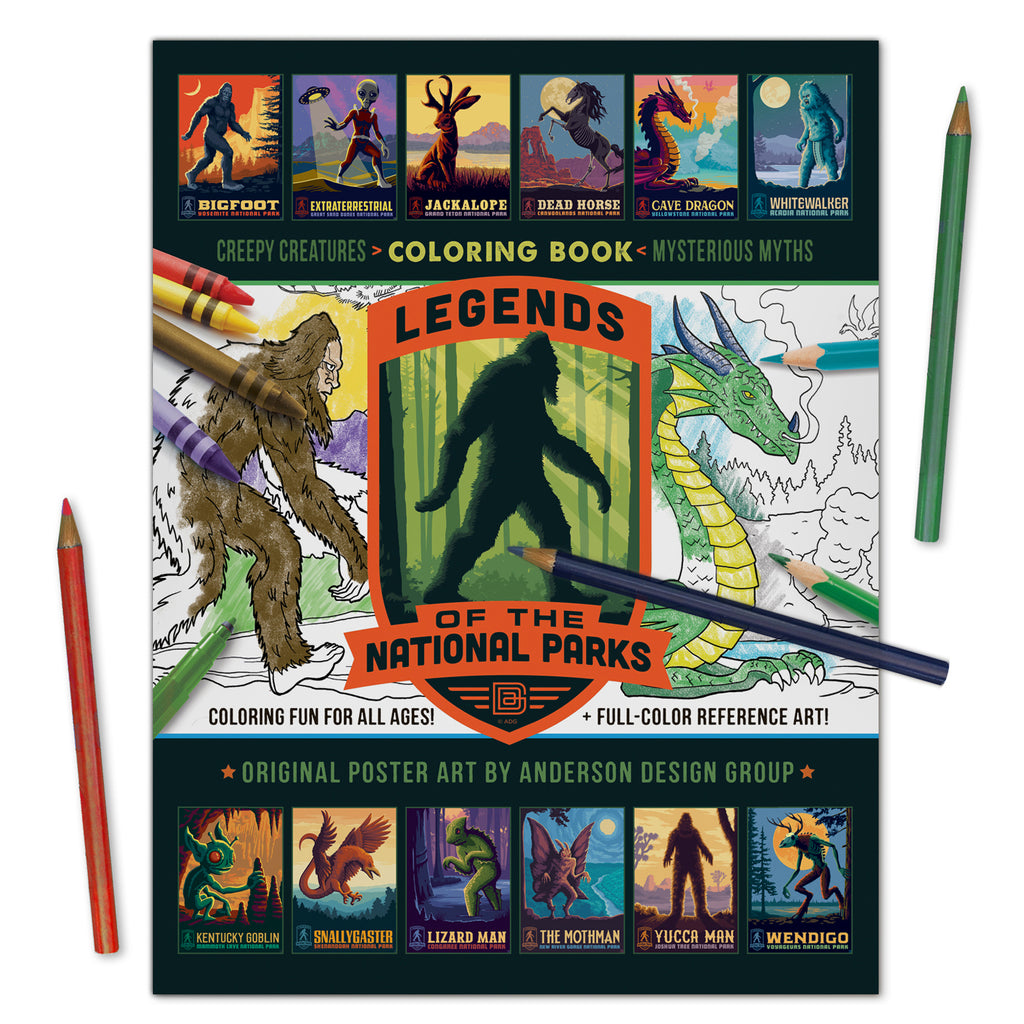 Coloring book legends of the national parks best seller