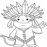 Native american coloring pages