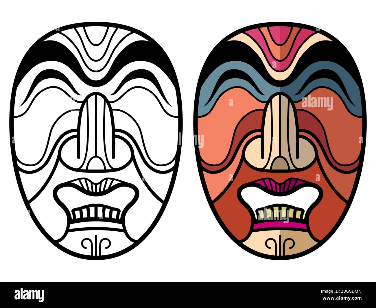 Native american masks hi
