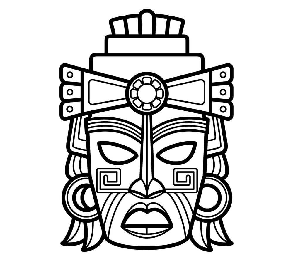 Childrens with face masks coloring page