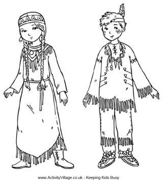 Native american children louring page native american children loring pages louring pages