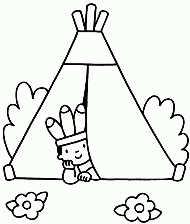 Native american coloring pages