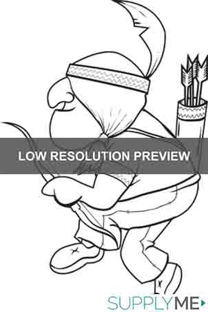 Printable native american coloring page for kids â