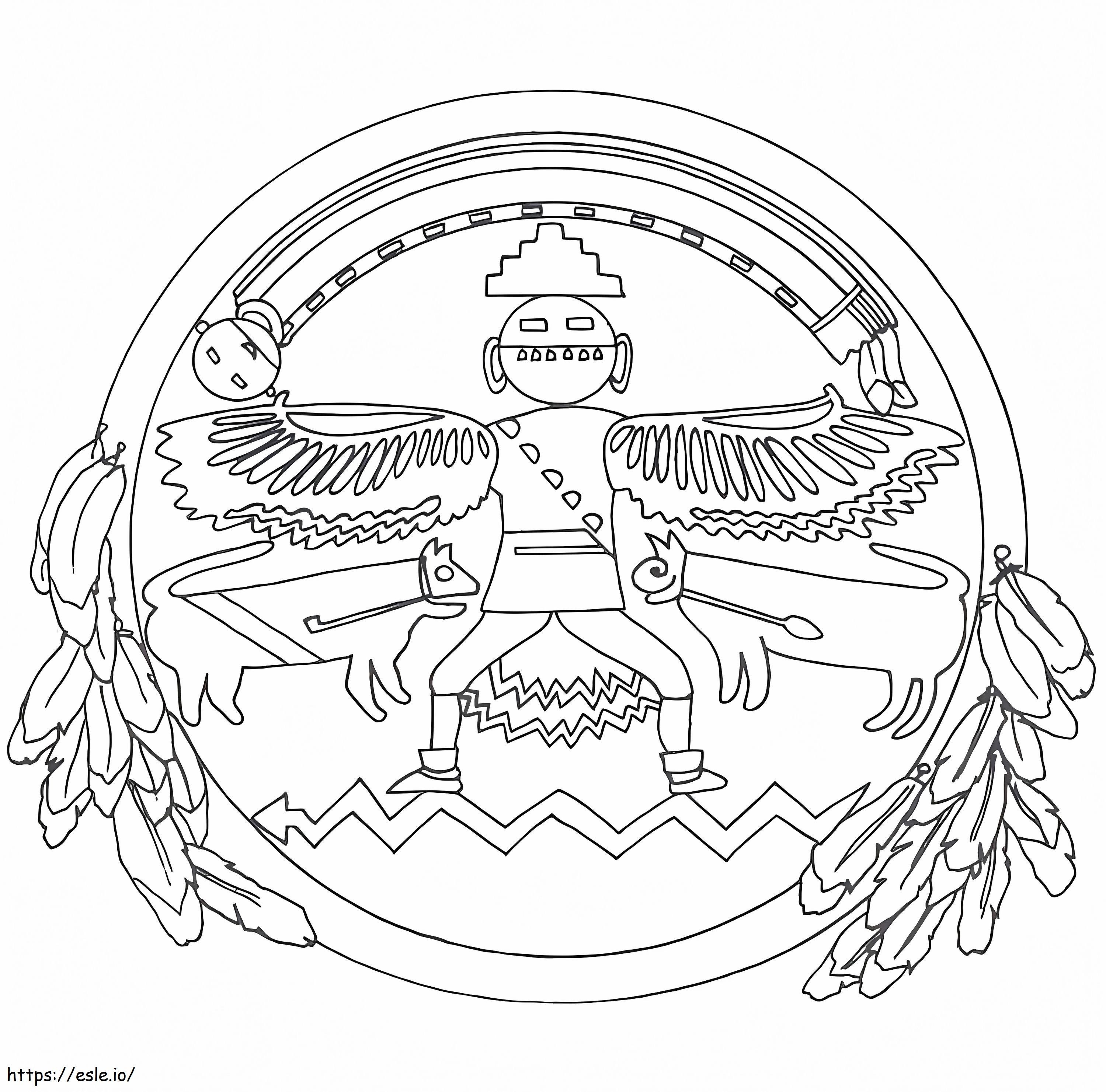 Native american mandala vãrityskuva