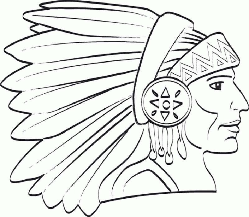 Native american coloring pages