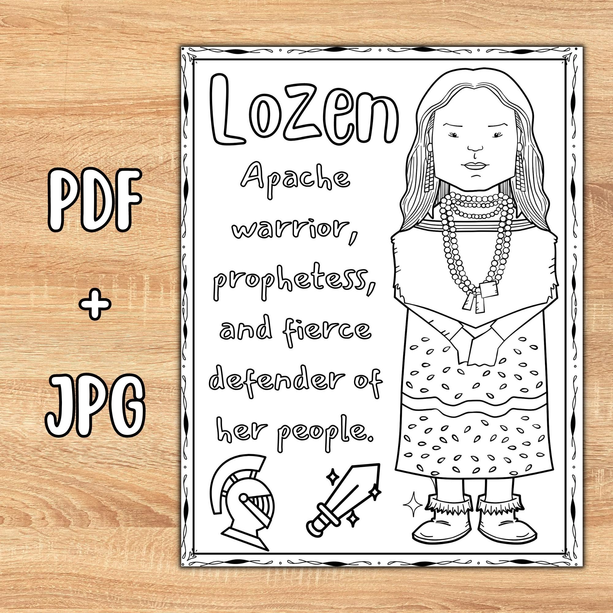 Native american heritage month coloring pages famous indigenous peoples made by teachers