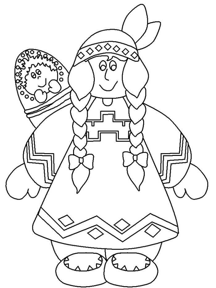 Native american coloring pages pdf to print