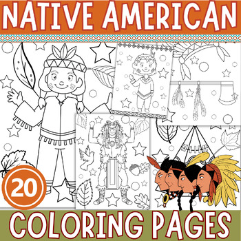 Native american heritage month coloring pages indigenous peoples day sheets