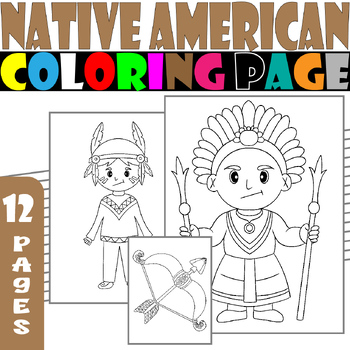 Native american day coloring pages native american day coloring sheets