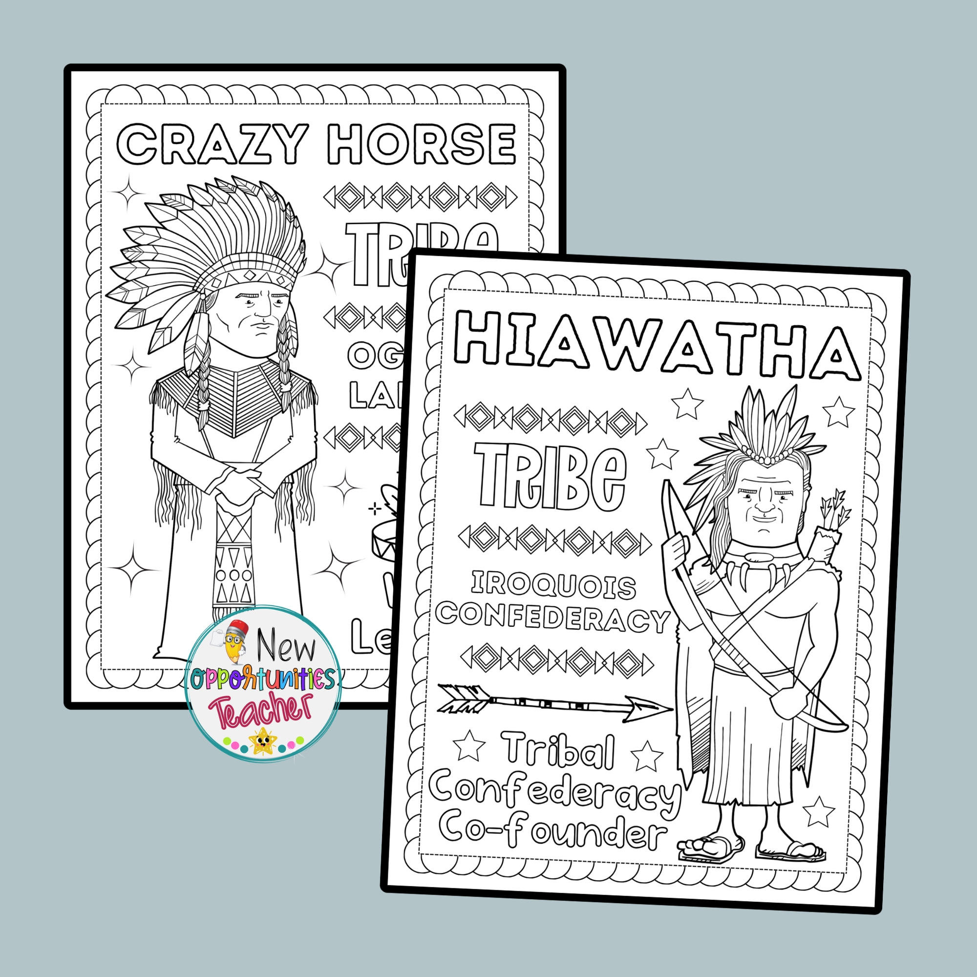 Native american heritage month coloring pages