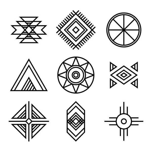 Native american symbols vector images