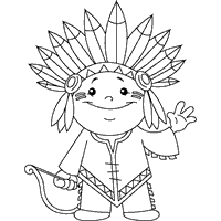 Native american coloring pages