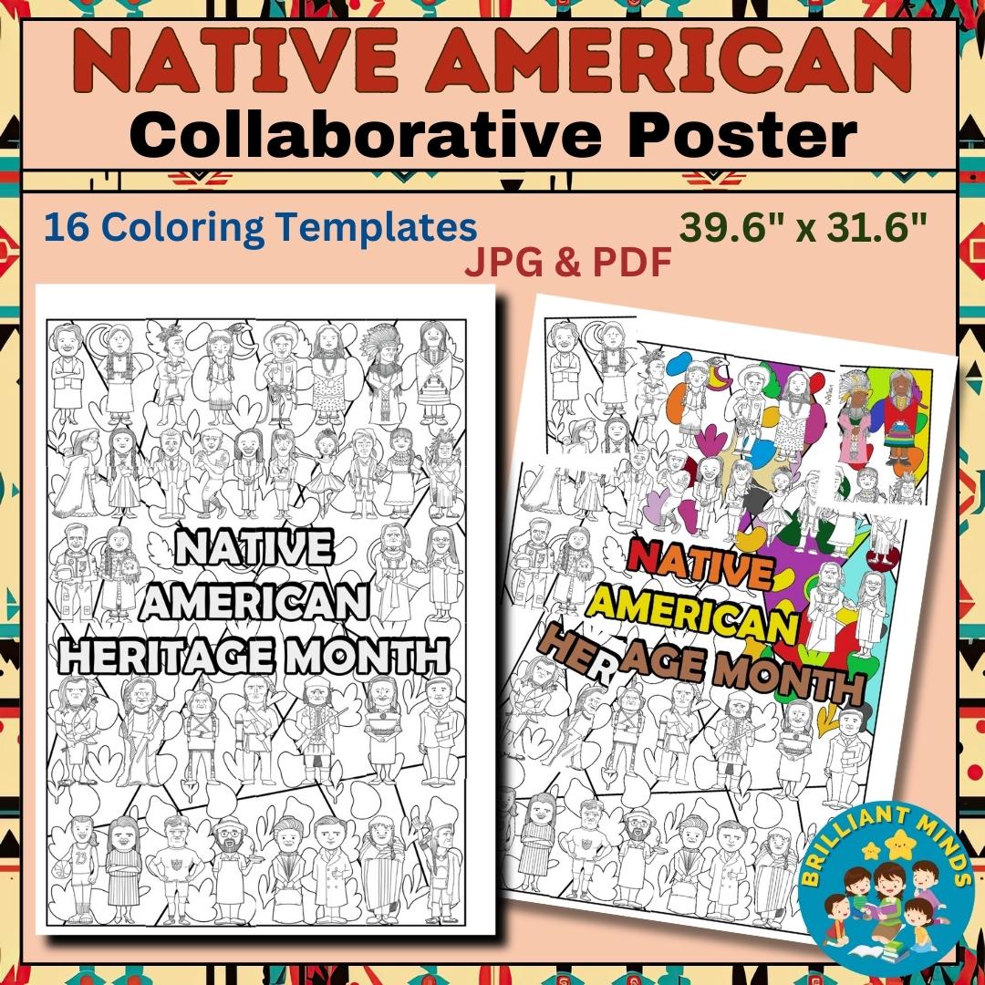 Native american heritage month team work craft