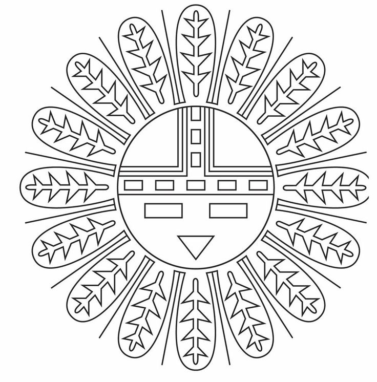 Native american coloring pages native american symbols native american patterns mandala coloring pages