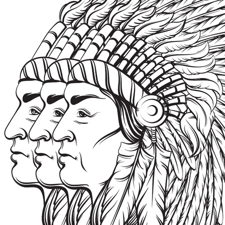 Native american coloring pages stock vector illustration and royalty free native american coloring pages clipart