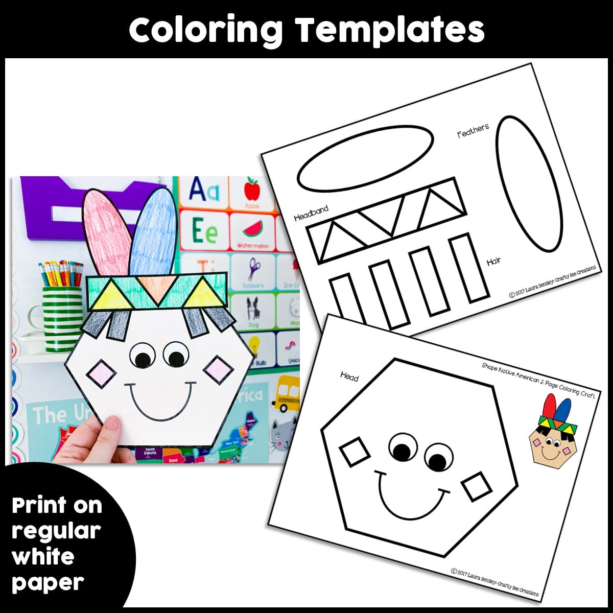 Shape native american craft activity
