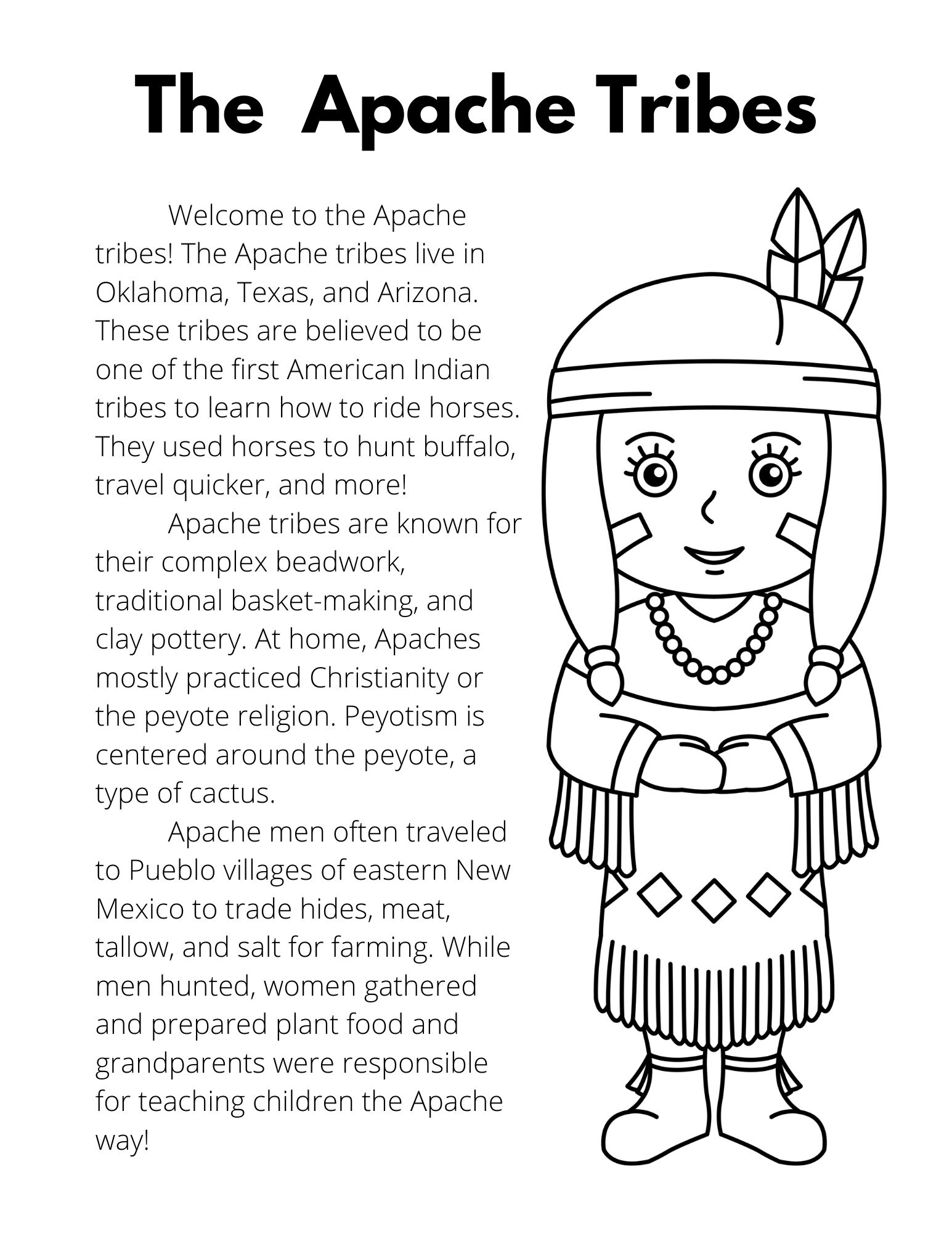 Prominent native american tribe reading