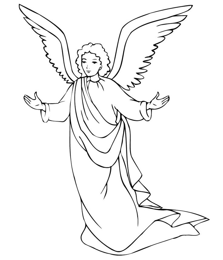 Angel coloring pages coloring pages free printable coloring pages
