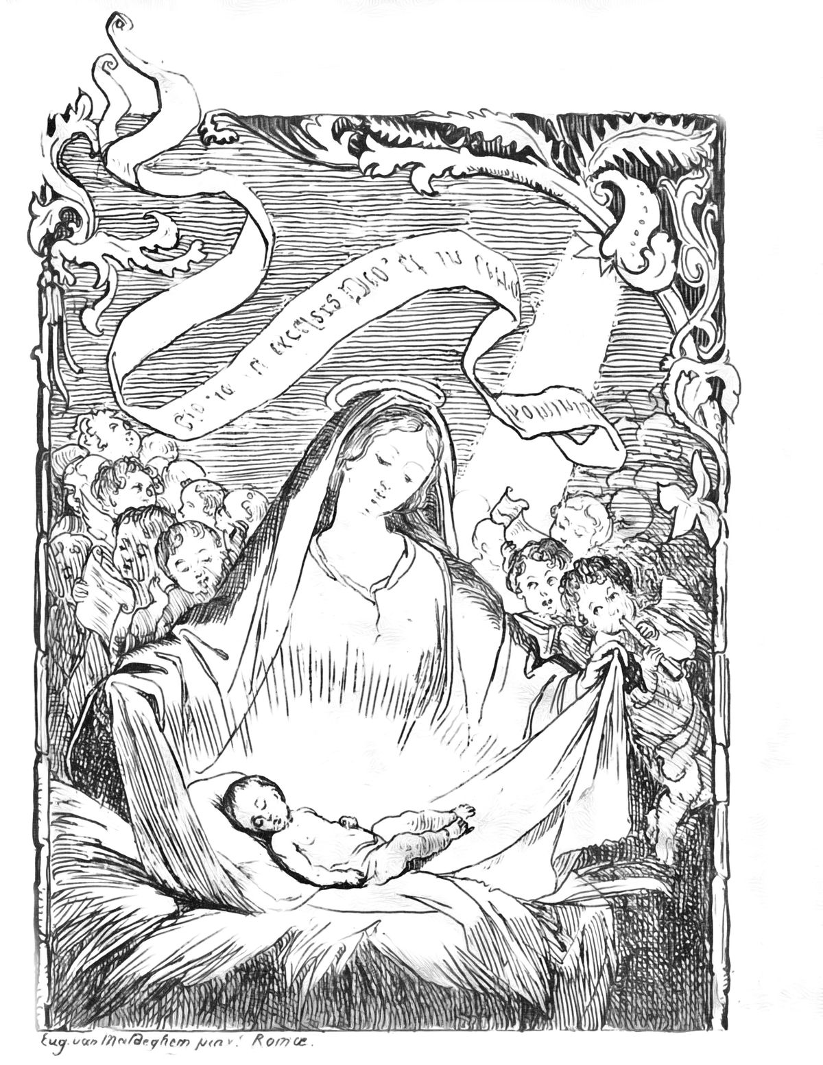 Holy family coloring pages