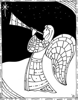 Angel gabriel coloring page â stushie art
