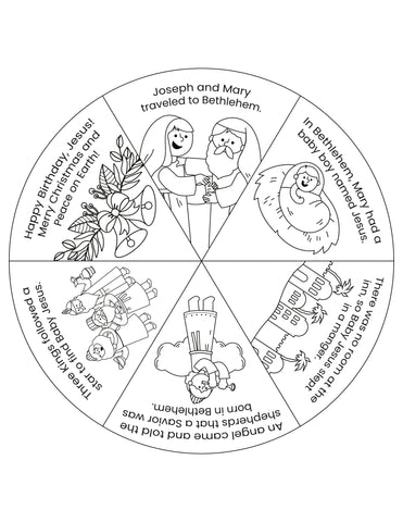 Free nativity story wheel