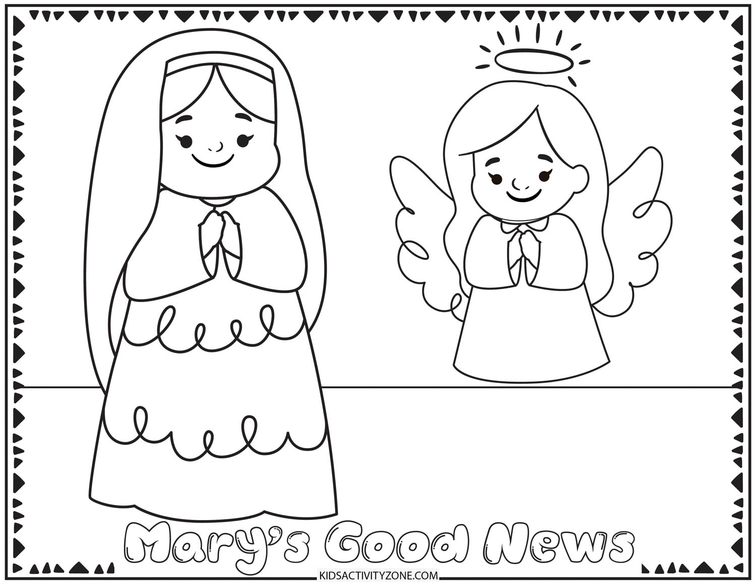 Christmas story coloring pages