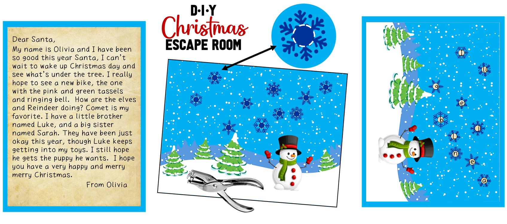 Diy christmas escape room plan