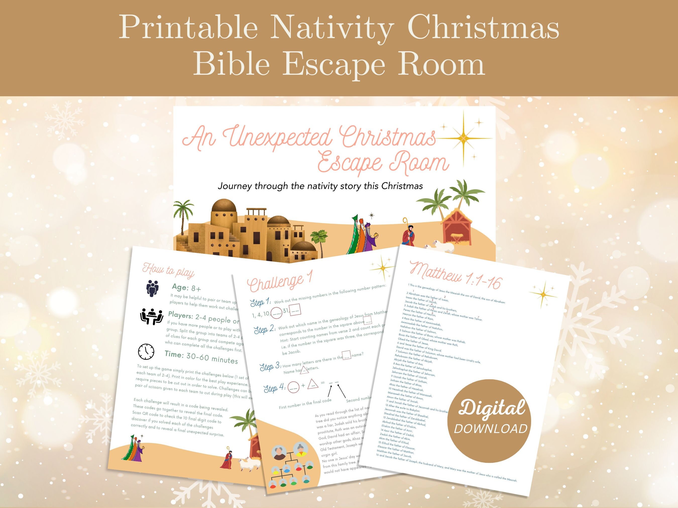 Nativity escape room