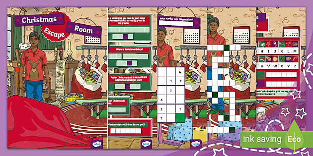 Christmas escape the room game beyond resource