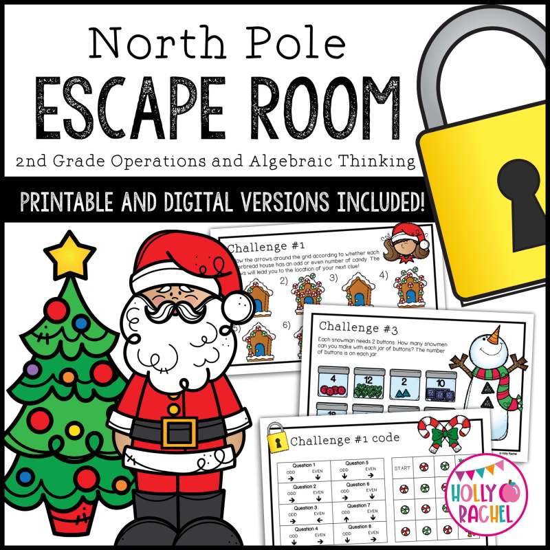 Classroom christmas escape room