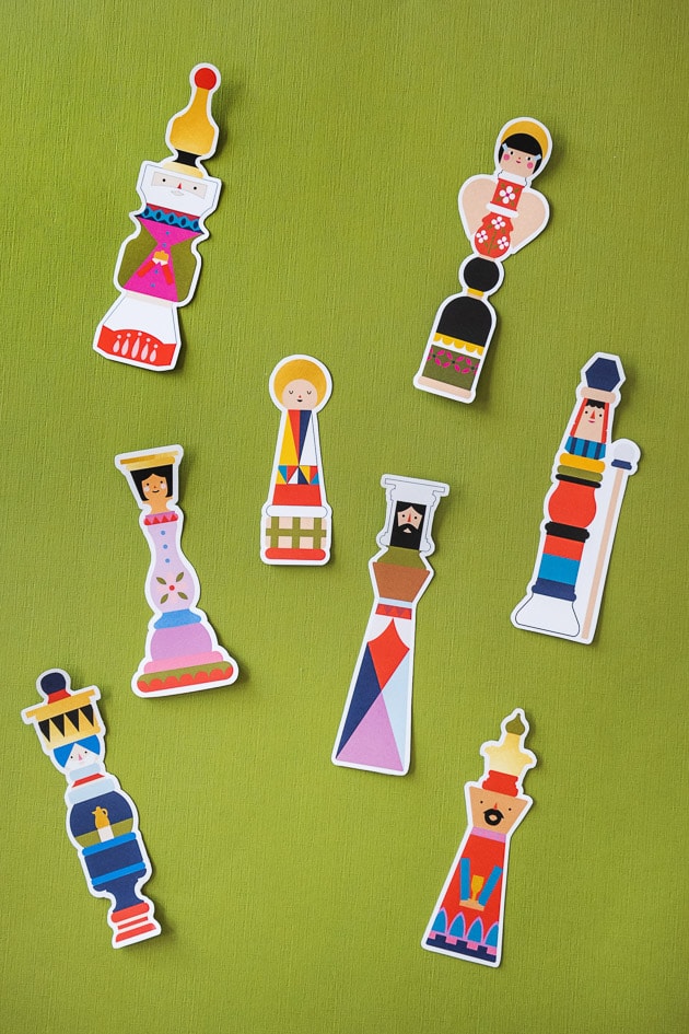 Nativity paper dolls