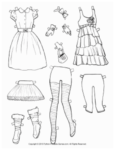 Christmas paper dolls â printable games
