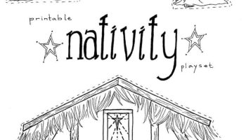 Printable christmas nativity coloring pages
