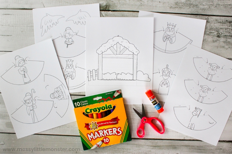Diy christmas nativity scene printable