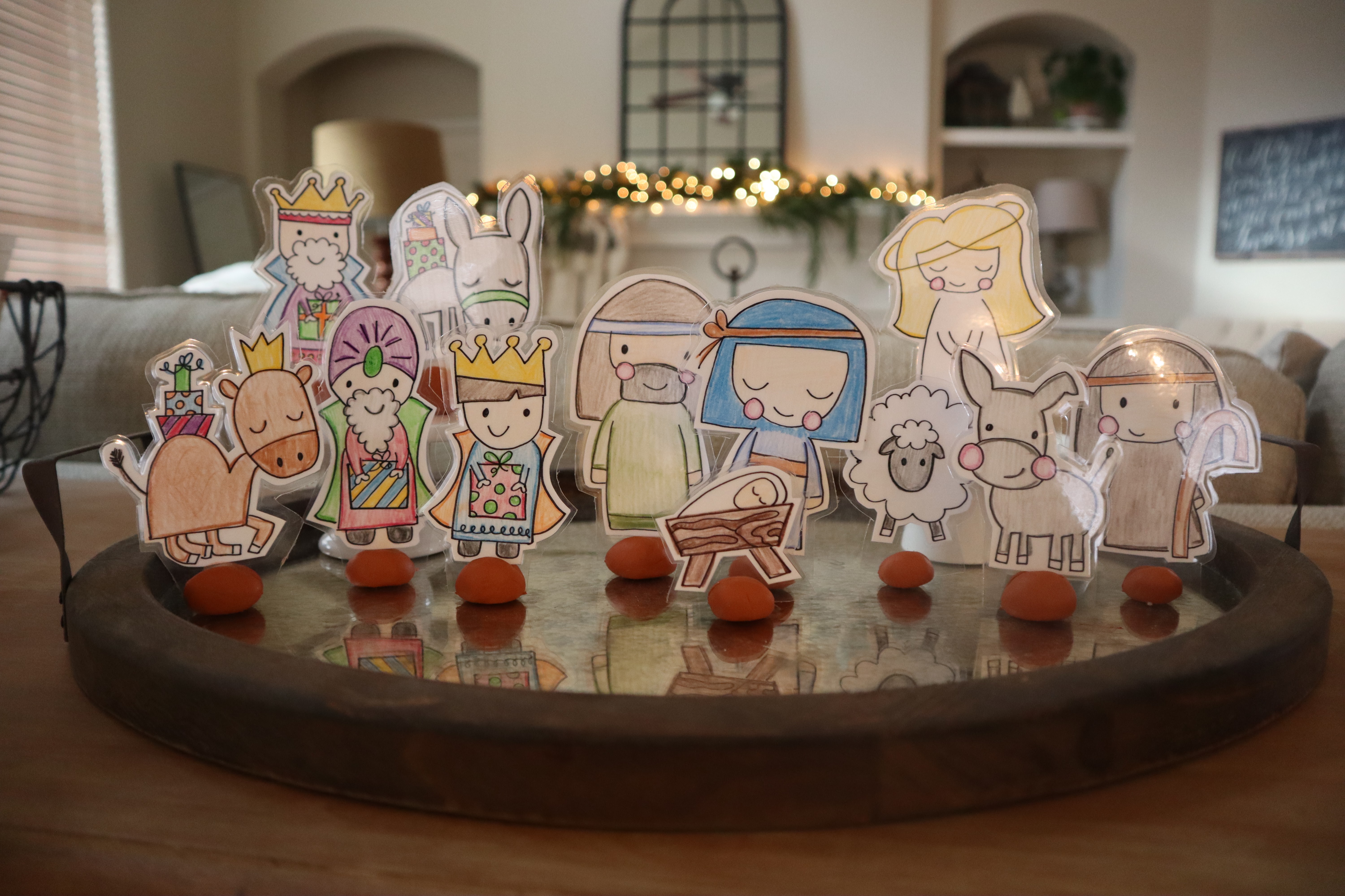 Free printable nativity craft