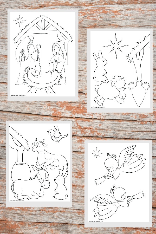 Nativity color pages